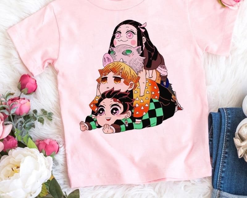 Foto de producto Camisetas de Kimetsu No Yaiba para niños