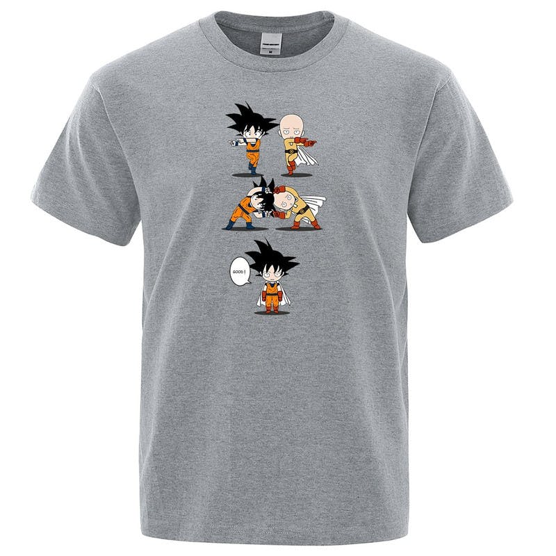 Foto de producto Camiseta de fusión Saiyan de Saitama y Goku