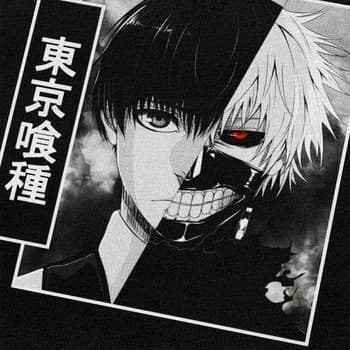 Foto de producto Camiseta de Manga Corta de Kaneki Tokyo Ghoul