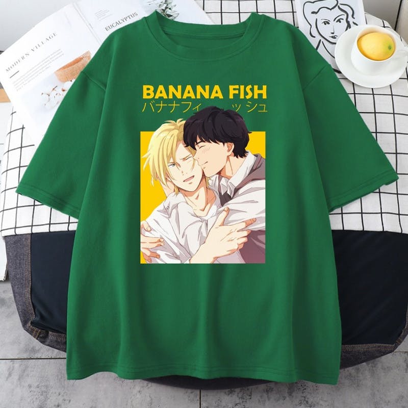 Foto de producto Camiseta basica con estampado de Banana Fish.