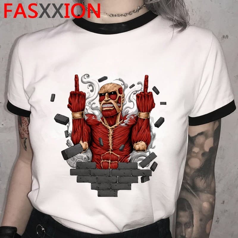 Foto de producto Camiseta informal estampada de Shingeki No Kyojin