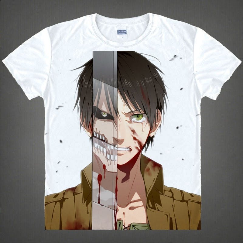 Foto de producto Camiseta Levi, Eren, Mikasa y mas de shingeki no kyojin