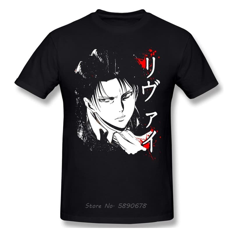 Foto de Camiseta de Levi Ackerman de Shingeki no Kyojin