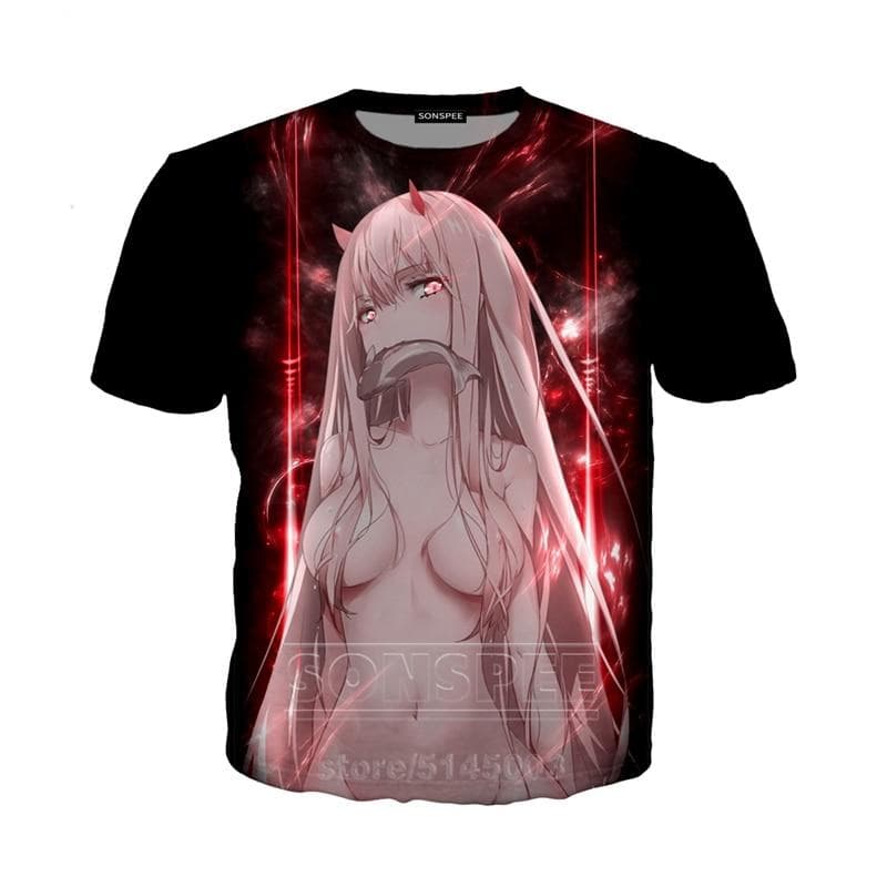 Foto de Camiseta de algodon con estampado 3D de Darling In The FranXX